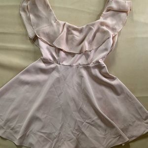 Pink off the shoulder dress